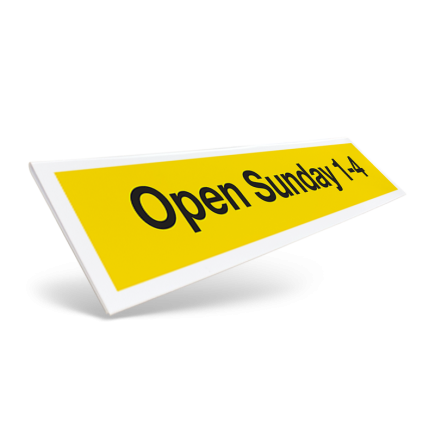 24" STOCK CLIPON RIDER FOR REAL ESTATE SIGN FOR WEICHERT REALTORS