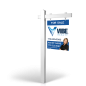 The Allstar 6’ Easy Arm Post with 24"x30" Two-Sided Panels in Styrene & Aluminum, Reflective Options Vibe Realty
