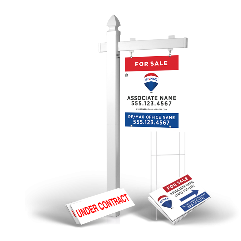 REMAX realty HomeRun Complete Real Estate Signage pack REMAX realty HomeRun Complete Real Estate Signage pack