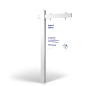 The Allstar 6’ Easy Arm Post with 24"x30" Two-Sided Panels in Styrene & Aluminum, Reflective Options Sellect Realty