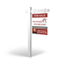 The Allstar 6’ Easy Arm Post with 24"x30" Two-Sided Panels in Styrene & Aluminum, Reflective Options GreatHomesAT