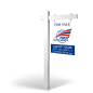 The Allstar 6’ Easy Arm Post with 24"x30" Two-Sided Panels in Styrene & Aluminum, Reflective Options First United Realty