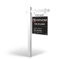 The Allstar 6’ Easy Arm Post with 24"x30" Two-Sided Panels in Styrene & Aluminum, Reflective Options Fathom Realty