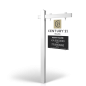 The Allstar 6’ Easy Arm Post with 24"x30" Two-Sided Panels in Styrene & Aluminum, Reflective Options Century 21 Results
