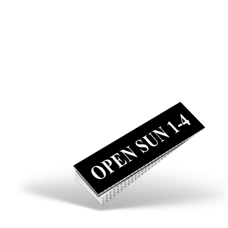 CUSTOM 4"X18" OR 4"X24" TWO SIDED PRINTED COROPLAST RIDER For ATLANTA COMMUNITIES