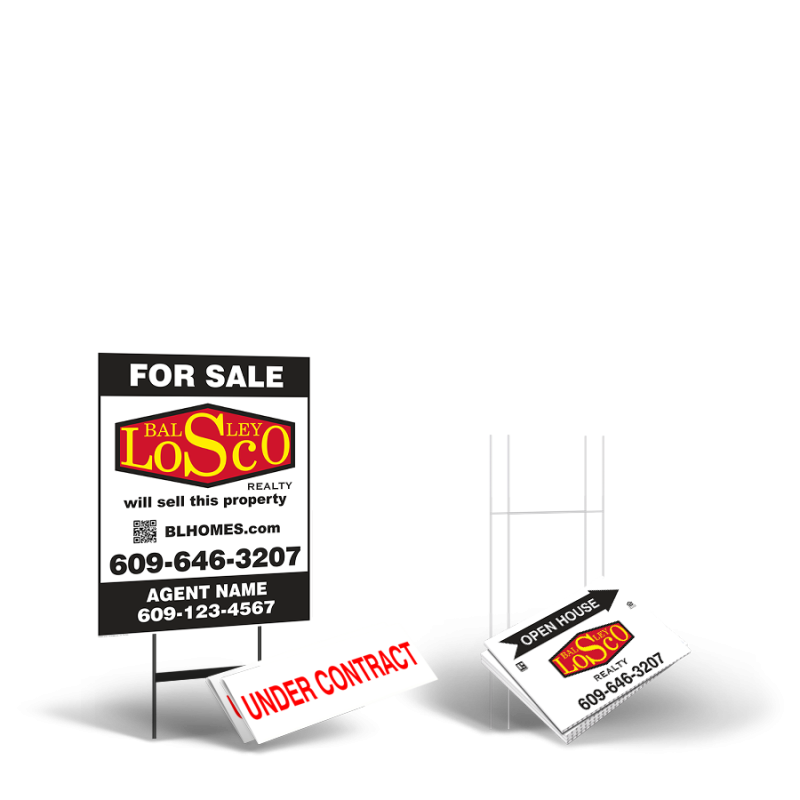 Balsley Losco Starter Package: 24x30 Yard Sign, Directionals, Stands, Clip-Ons