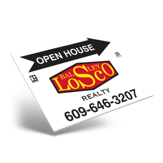 24" X18" ONE OR TWO SIDED CUSTOM COROPLAST SIGN PANEL For Balsley Losco