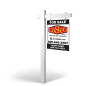 The Allstar 6’ Easy Arm Post with 24"x30" Two-Sided Panels in Styrene & Aluminum, Reflective Options Balsley Losco