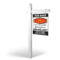 5' Easy Arm Post with 24"x30" Two-Sided Hanging Panels:Styrene,Reflective,Aluminum for Balsley Losco