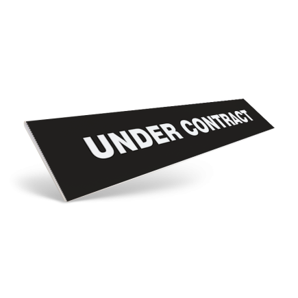 24" CUSTOM STYRENE CLIP ON SIGN RIDER for Balsley Losco