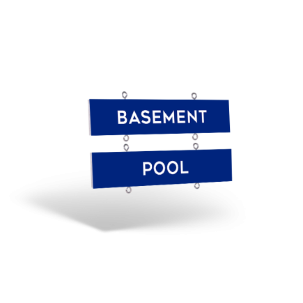 24"x6"" Two-Sided Wooden Rider with Eye Screws: Standard & Reflective Options for Coldwell Banker Affiliate