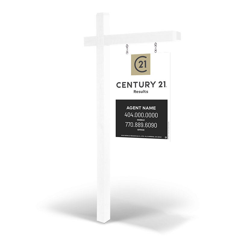 2x3 Custom 2-Sided Wood Panel, Reflective/Non-Reflective, with Arm Post & Install  Century 21Results