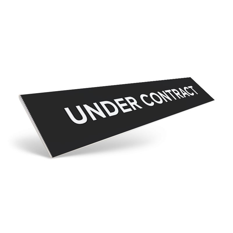 18" / 24" CUSTOM STYRENE CLIP ON SIGN RIDER for Century 21Results