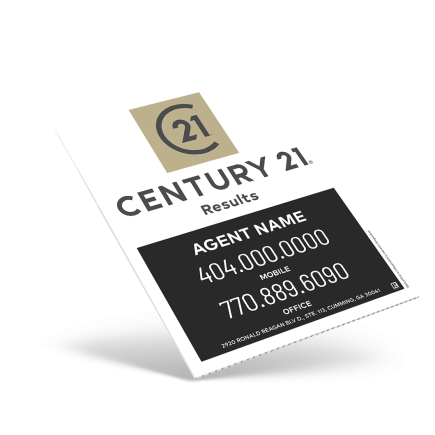18"X24" ONE SIDED CUSTOM COROPLAST CONDO PANEL For Century 21Results
