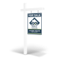 2X3' Wooden 2-Sided Hanging Panel  in Reflective or Non Reflective with Wooden Arm Post & Installation For Go Realty