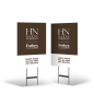 HARRY NORMAN REALTORS 18"X28" 2-Sided Yard Sign with Stand, STYRENE or Reflective
