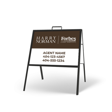 HARRY NORMAN REALTORS 24 X 18 "A" FRAME WITH INSERTS