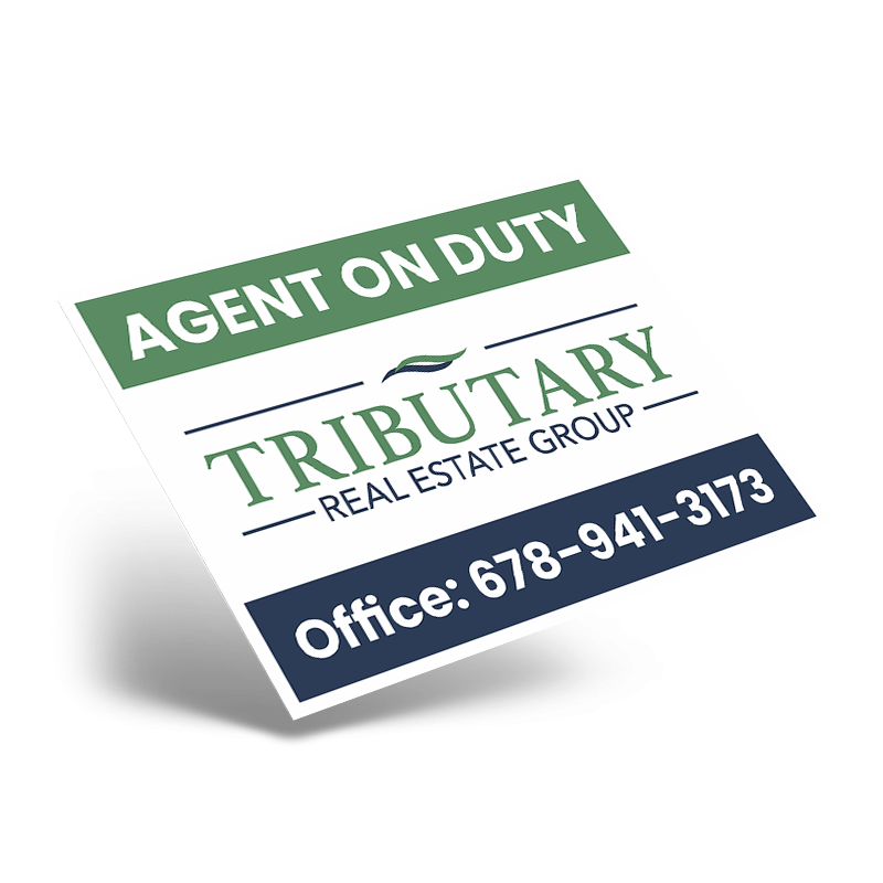 24"X18" STYRENE ONE SIDED PRINTED PANEL TO FIT 24"X18" METAL AFRAME SOLD INDIVIDUALLY For Tributary Real Estate Group