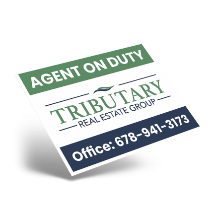 24"X18" STYRENE ONE SIDED PRINTED PANEL TO FIT 24"X18" METAL AFRAME SOLD INDIVIDUALLY For Tributary Real Estate Group