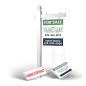 Homerun Pkg:6'Easy Arm Post,24"x30"Styrene Panel,4Coroplast Directionals,4Step Stake Stands for  Tributary Real Estate Group