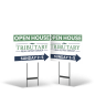 Tributary Real Estate Group 24x18 2-Sided Yard Sign: Reflective & Standard on Black Stand