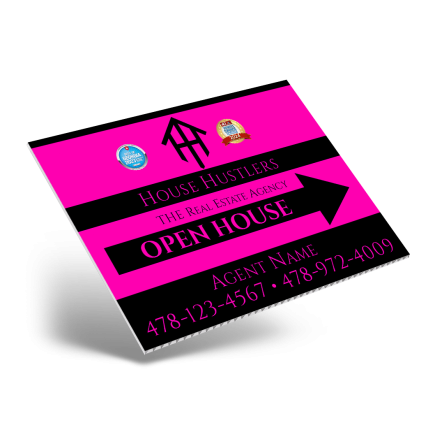 24" X18" ONE OR TWO SIDED CUSTOM COROPLAST SIGN PANEL For House Hustlers