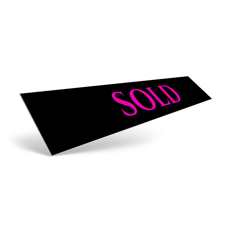 18" & 24" Two-Sided Slide-In Styrene/Aluminum Rider, Reflective/Non-Reflective For House Hustlers