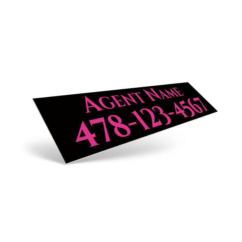 Custom Reflective Vinyl Decal- Two Size Options for House Hustlers