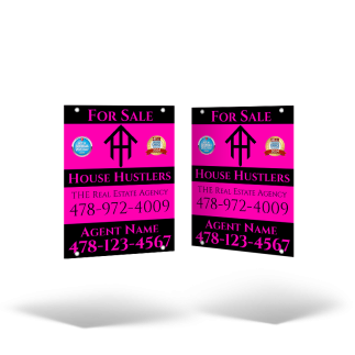 18"x24" Hanging Panel Reflective / Non-Reflective, in Styrene or Aluminum for House Hustlers