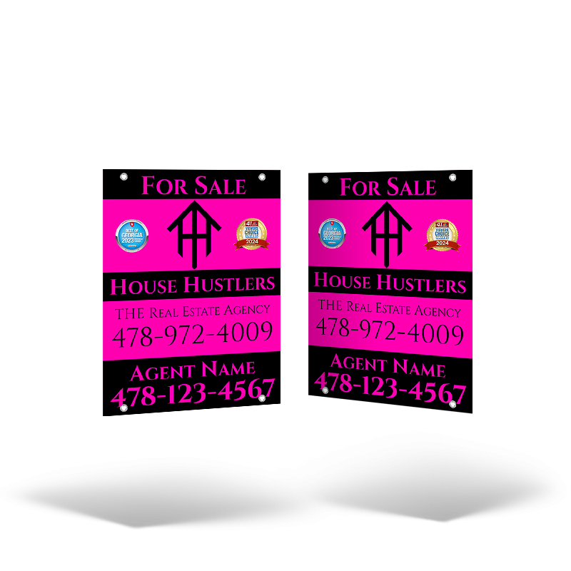 18"x24" Hanging Panel Reflective / Non-Reflective, in Styrene or Aluminum for House Hustlers