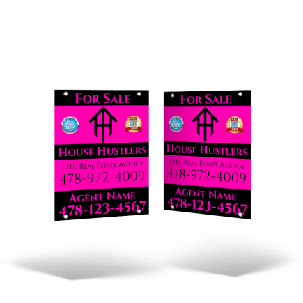 18"x24" Hanging Panel Reflective / Non-Reflective, in Styrene or Aluminum for House Hustlers