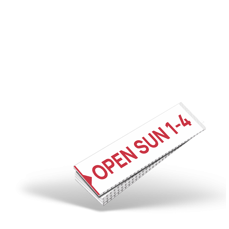 CUSTOM 4"X18" OR 4"X24" TWO SIDED PRINTED COROPLAST RIDER for HomeSmart