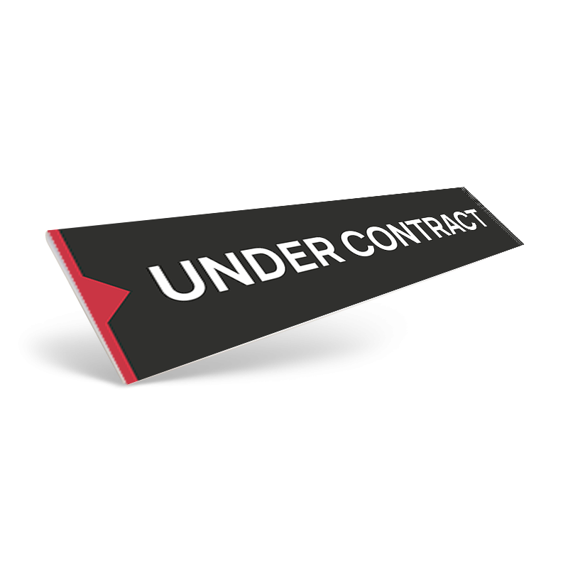18" / 24" CUSTOM STYRENE CLIP ON SIGN RIDER for HomeSmart