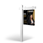The Allstar 6’ Easy Arm Post with 24"x30" Two-Sided Panels in Styrene & Aluminum, Reflective Options Sanders Real estate