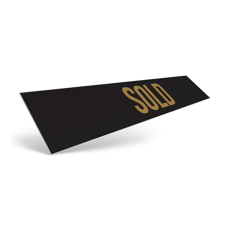 18" & 24" Two-Sided Slide-In Styrene/Aluminum Rider, Reflective/Non-Reflective For Sanders Real estate