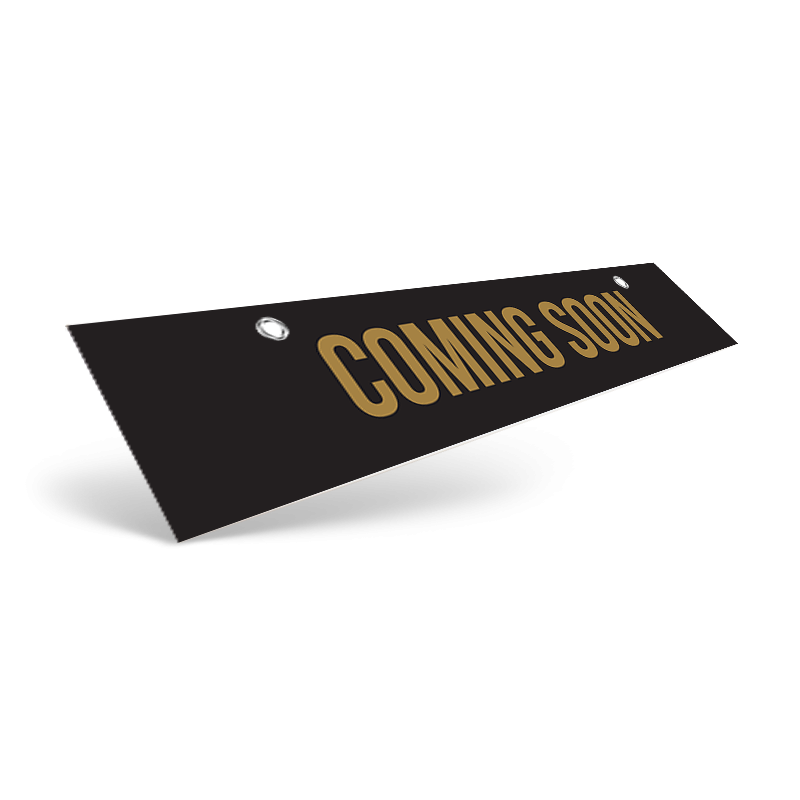 18" & 24" Two-Sided Hanging Riders: Styrene & Aluminum, Reflective Options with Grommets for Sanders Real estate