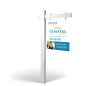 The Allstar 6’ Easy Arm Post with 24"x30" Two-Sided Panels in Styrene & Aluminum, Reflective Options Coastal Communities Realty