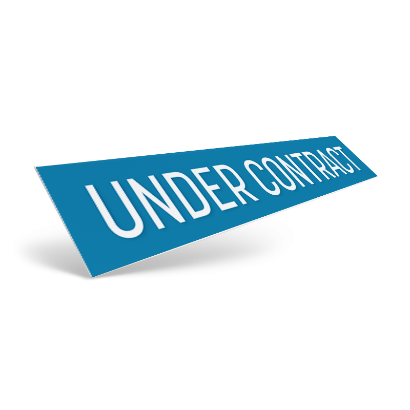 18" & 24" Two-Sided Slide-In Styrene/Aluminum Rider, Reflective/Non-Reflective For Coastal Communities Realty
