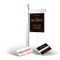 Homerun Pkg:6'Easy Arm Post,24"x30"Styrene Panel,4Coroplast Directionals,4Step Stake Stands for The Rezerve Homerun Pkg:6'Easy Arm Post,24"x30"Styrene Panel,4Coroplast Directionals,4Step Stake Stands for The Rezerve