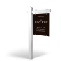 The Rezerve: 5' Rookie Easy Arm Post with 24"x30" Two-Sided Panels in Styrene & Aluminum, Reflective Options
