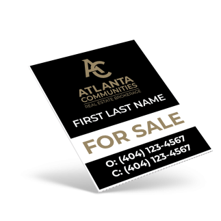 ATLANTA COMMUNITIES 18 X 24 ONE SIDE COROPLAST SIGN PANEL FOR CONDO