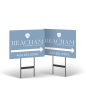 18"x14" Styrene Yard Sign on Black Stand for Beacham & Co.