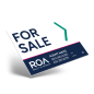 24" X18" ONE OR TWO SIDED CUSTOM COROPLAST SIGN PANEL For Realty of America 24" X18" ONE OR TWO SIDED CUSTOM COROPLAST SIGN PANEL For Realty of America