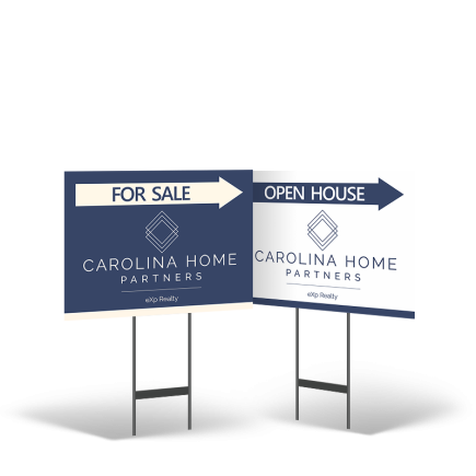 18"x24" Reflective / Non-Reflective Yard Sign for carolina home partner