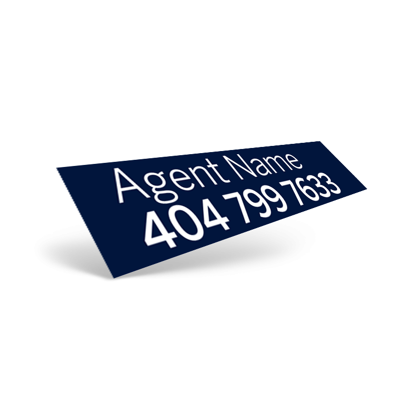 ATLANTA FINE HOMES AGENT NAME VINYL DECAL ATLANTA FINE HOMES AGENT NAME VINYL DECAL