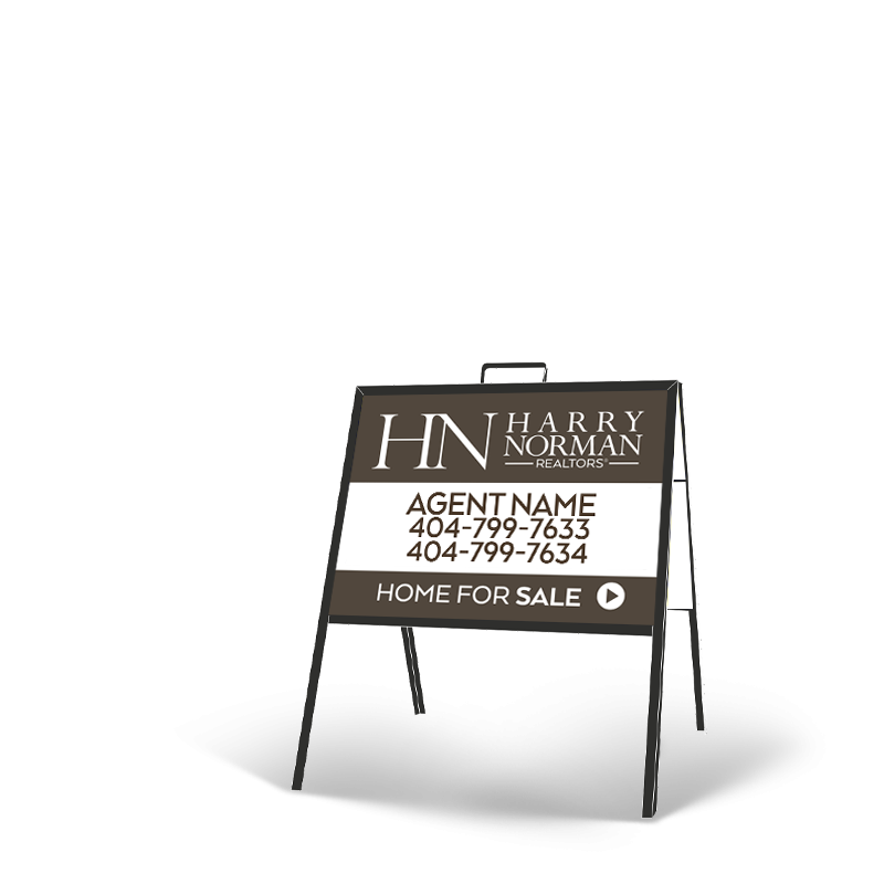 HARRY NORMAN REALTORS 24 X 18 "A" FRAME WITH INSERTS