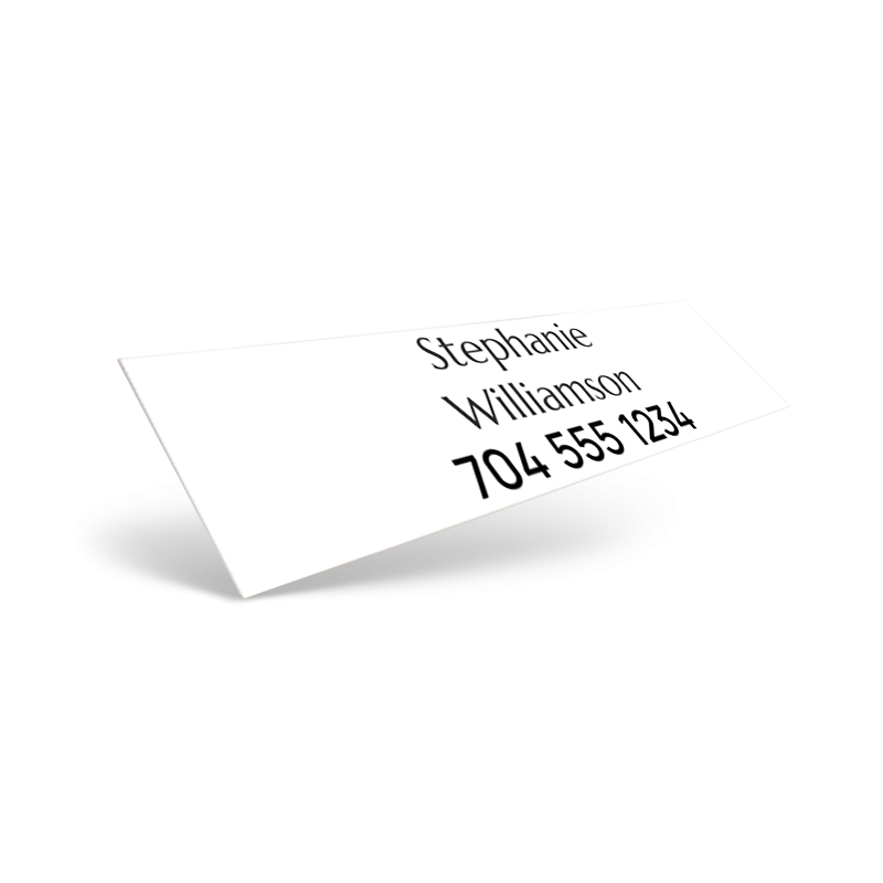 BHHS CAROLINAS AGENT NAME VINYL DECAL