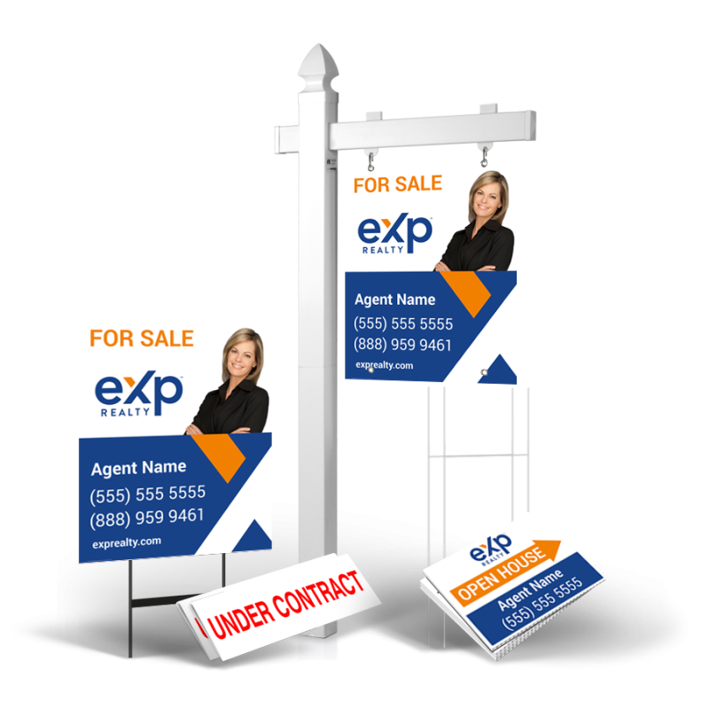 Grand Slam Real Estate Sign Package for exp Realty