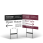 BHHS Georgia Properties 18x14" 2-Sided Yard Sign on Black Stand