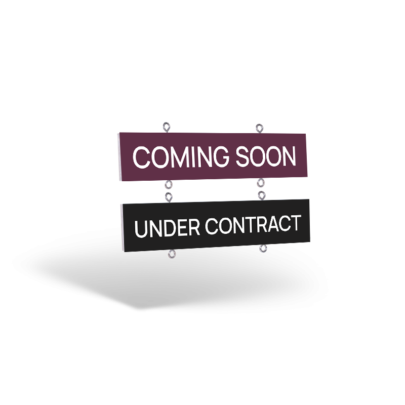 BHHS Georgia Properties Standard/Reflective Hanging Wood Rider for Sign Panel with Hardware